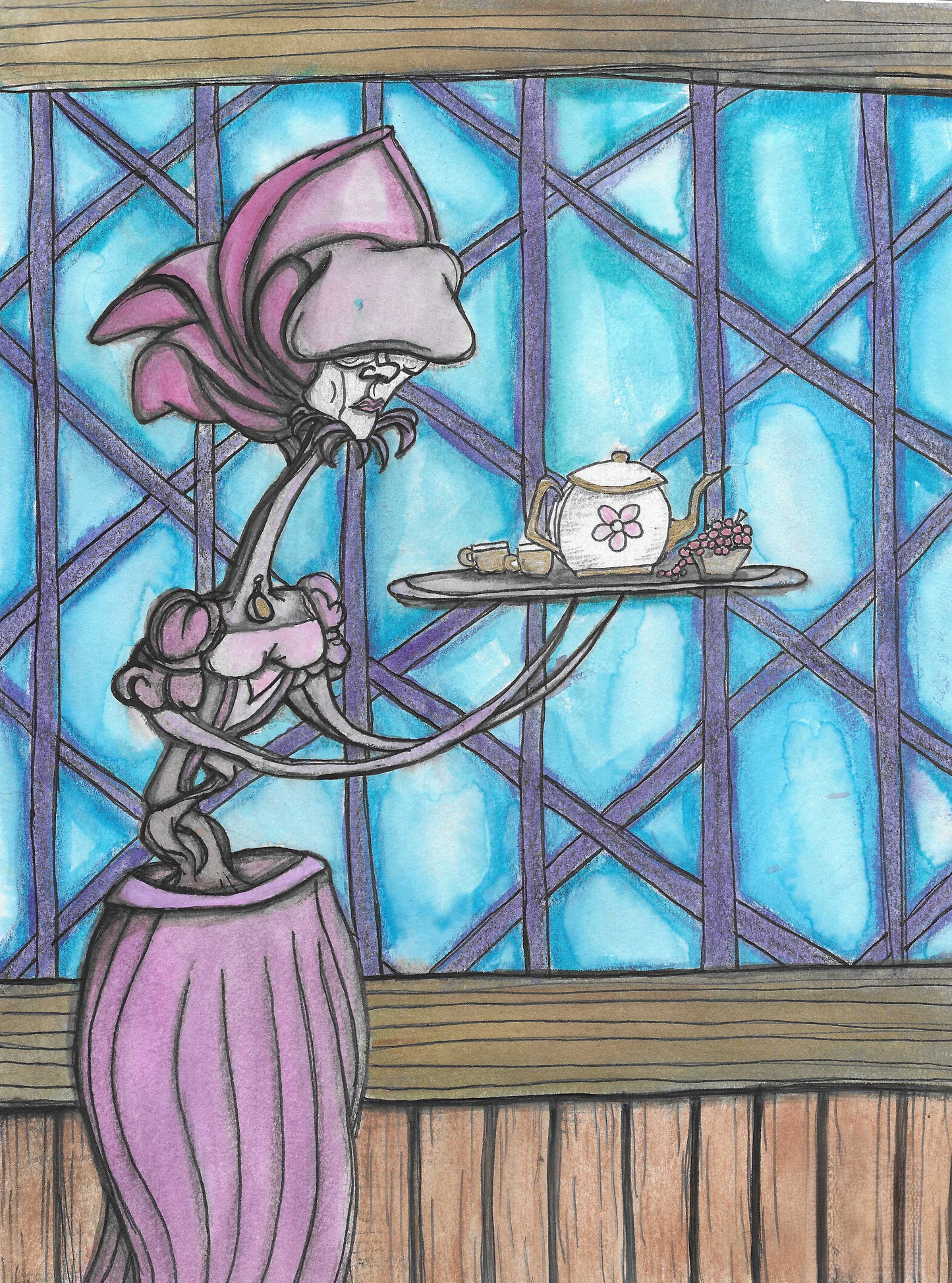 "The Mud Rose Teahouse" Original